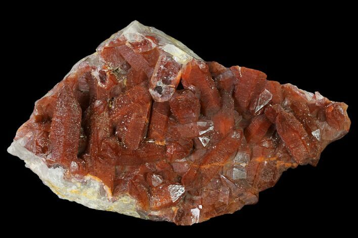Natural, Red Quartz Crystal Cluster - Morocco #138896